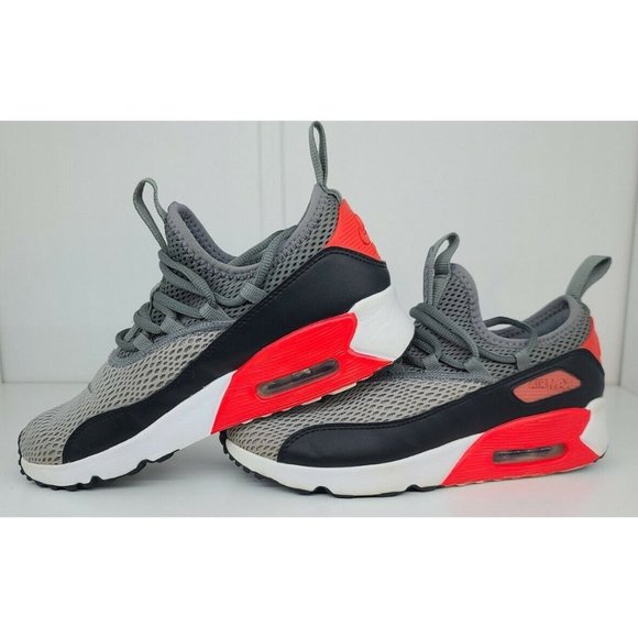 Size 4.4Y - Nike Air Max 90 EZ Wolf Grey Bright Crimson 2018 - Picture 1 of 8
